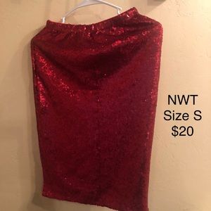 Boutique sequin skirt
